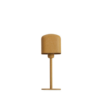Elenie Matt Ochre Yellow Metal Table Lamp 36cm