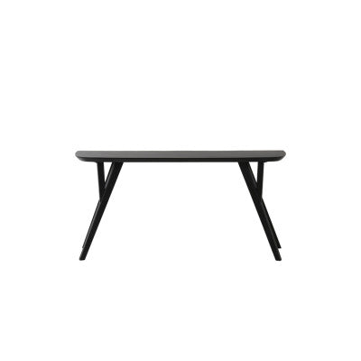 Quenza Matt Black Acacia Wood Console Table