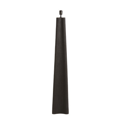 Navelli Matt Black Wood Floor Lamp Base