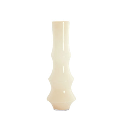 Fiorenza Cream Glass Vase 70cm