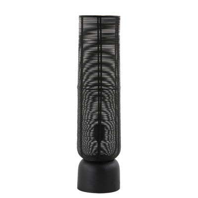 Lezuza Matt Black Metal Table Lamp 60.5cm