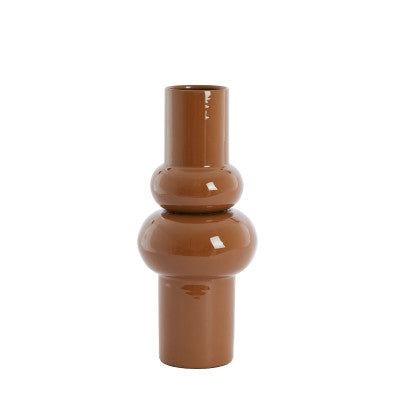 Irissa Caramel Metal Vase 43cm