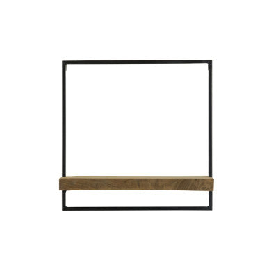 Maddison Dark Brown Wood Wall Shelf 50cm