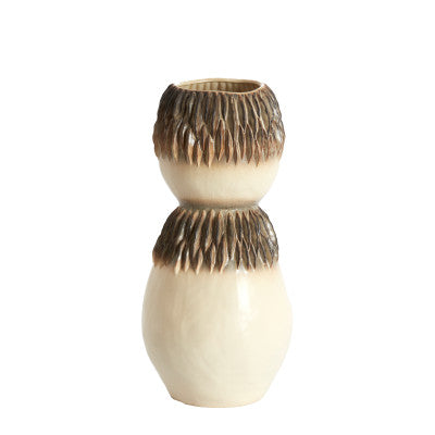 Avera Cream/Brown Ceramic Vase 55cm