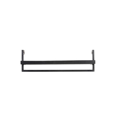 Maddison Matt Black Wood Wall Shelf 80cm