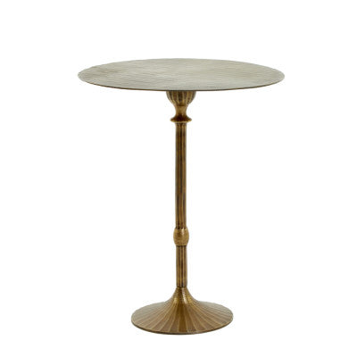 Janna Antique Bronze Metal Round Side Table 60cm