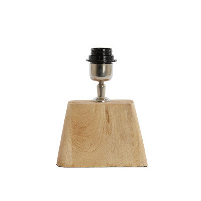 Kardan Matt Natural Wood Table Lamp Base 21cm