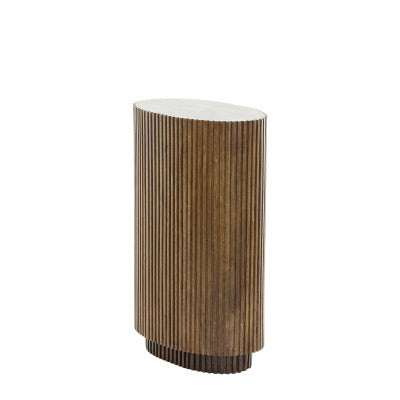 Dumosi Dark Brown Wood Plinth 80cm