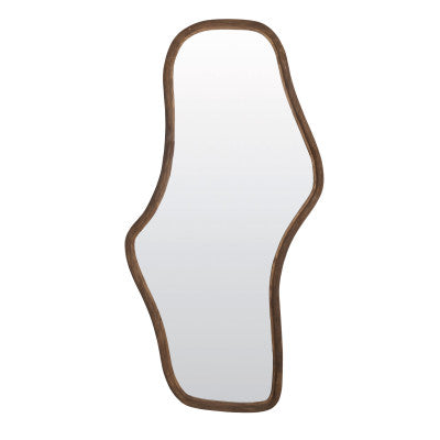 Celano Matt Dark Brown Wood Mirror 161cm