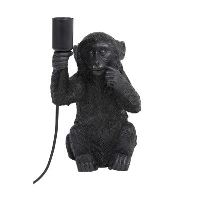 Monkey Black Table Lamp