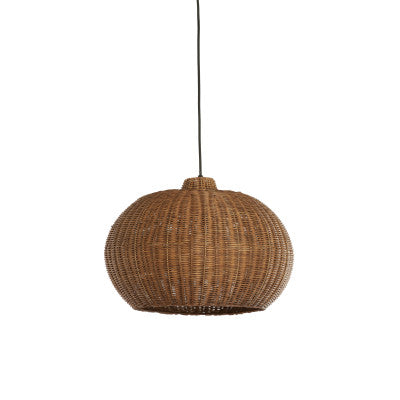 Melzor Dark Brown Rattan Pendant Light 45cm