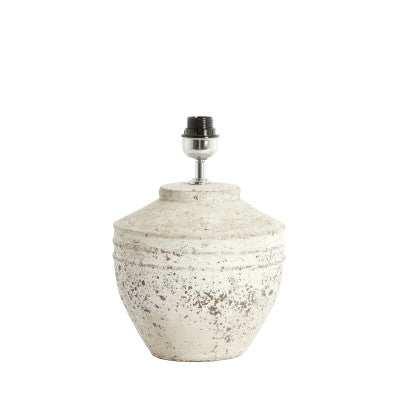 Toba Antique Grey Ceramic Table Lamp Base 35cm