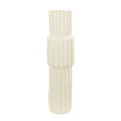 Longa Cream Ceramic Vase 72.5cm