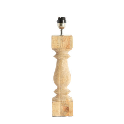 Cumani Natural Wood Table Lamp Base 47cm