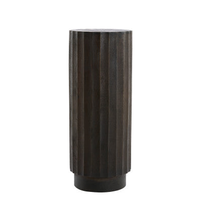 Ellena Matt Dark Russet Wood Plinth 100cm