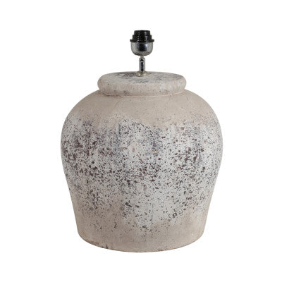 Etna Antique Grey Ceramic Table Lamp Base 50cm