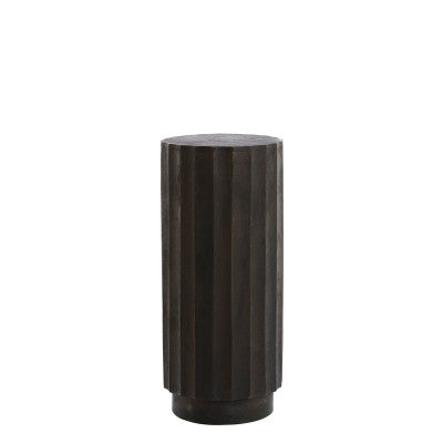 Ellena Matt Dark Russet Wood Plinth 80cm