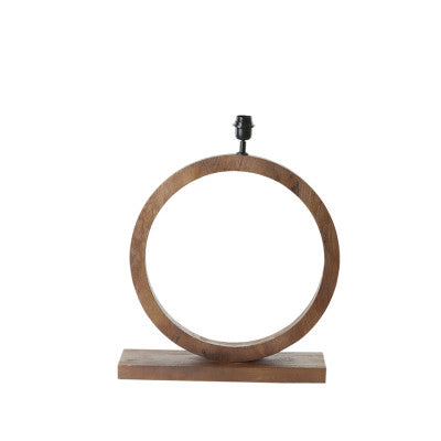Tinar Matt Brown Wood Table Lamp Base 64cm