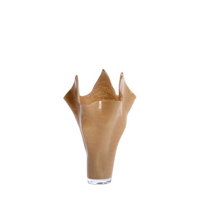 Aiora Milky Beige Glass Vase 40cm