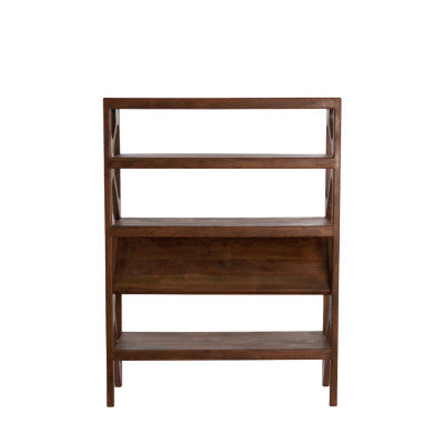 Yuki Dark Brown Acacia Wood Open Display Unit