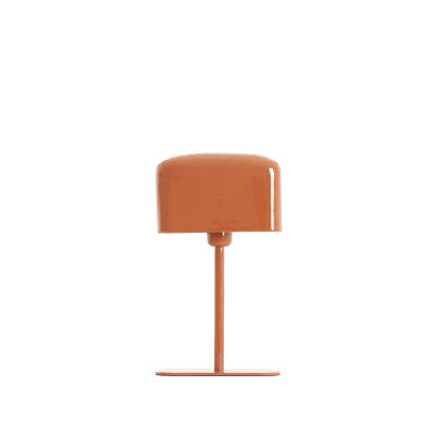 Elenie Gloss Dark Orange Metal Table Lamp