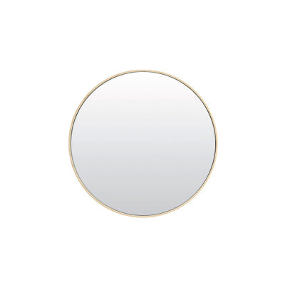 Espejo Clear & Cream Glass Round Wall Mirror 70cm