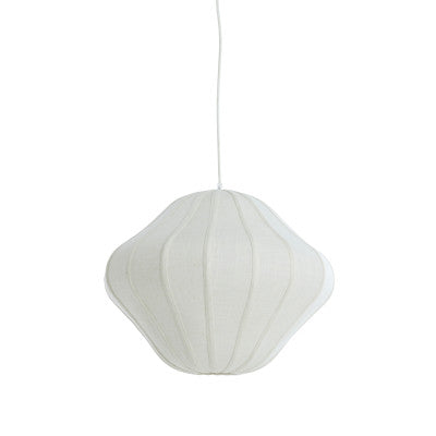 Sukau Cream Linen Pendant Light 50cm