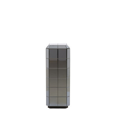 Luciano Smoked Glass Plinth 80cm