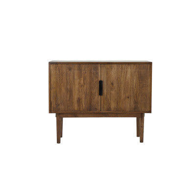 Bitika Dark Brown Wood Storage Cabinet 100cm