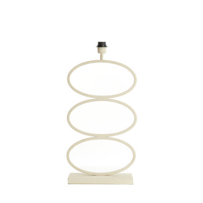 Stelius Cream Metal Table Lamp Base 59cm
