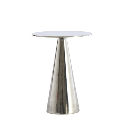 Leova Nickel Metal Round Side Table 51cm