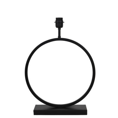 Liva Matt Black Metal Table Lamp Base 53cm
