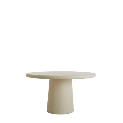 Kulona Beige Wood Round Dining Table 140cm