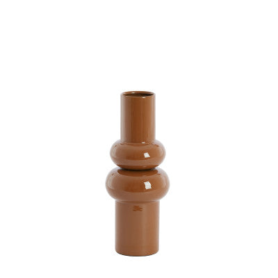 Irissa Caramel Metal Vase 36cm