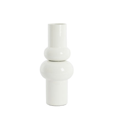 Irissa Cream Metal Vase 43cm