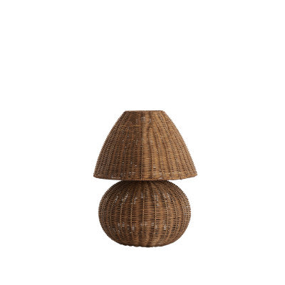 Mavon Dark Brown Rattan Table Lamp