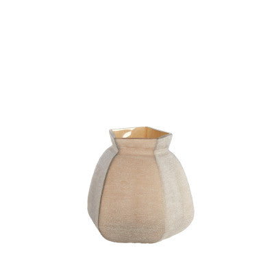 Veliko Dark Brown Glass Vase 27cm