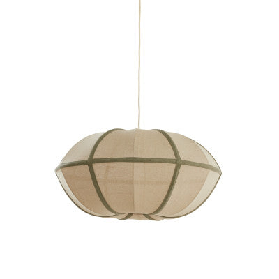 Mirelys Natural & Olive Green Pendant Light 61cm