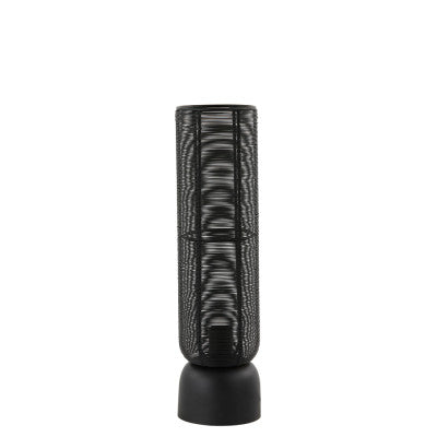 Lezuza Matt Black Metal Table Lamp 49.5cm