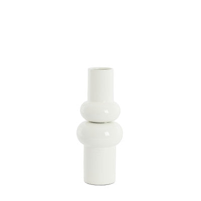 Irissa Cream Metal Vase 36cm