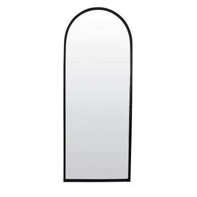 Feres Matt Black Metal Full Length Leaner Mirror