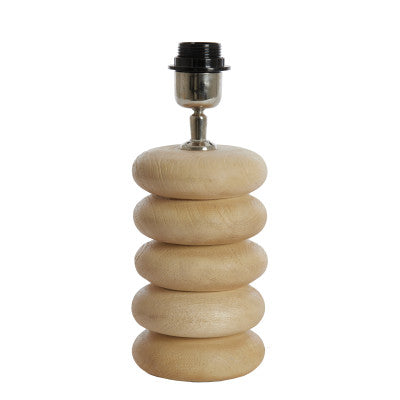 Budongo Natural Wood Table Lamp Base 21cm