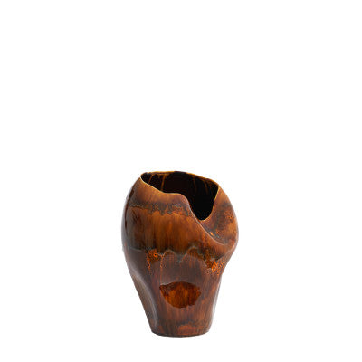 Azura Dark Brown Ceramic Vase 35cm