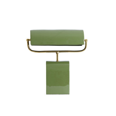 Cardona Light Green & Gold Metal Table Lamp