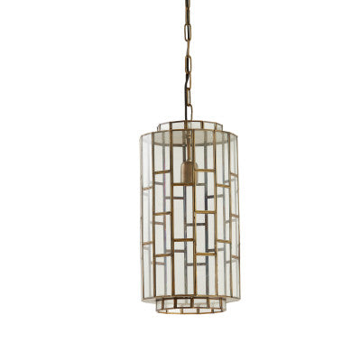 Søstrene Antique Bronze & Glass Pendant Light 24cm