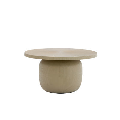 Tigran Matt Sand Metal Round Coffee Table 75.5cm