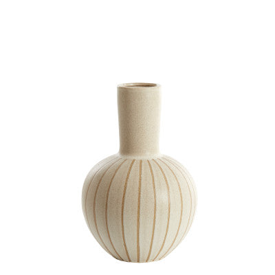 Ulloa Matt Sand & Brown Ceramic Vase 42cm