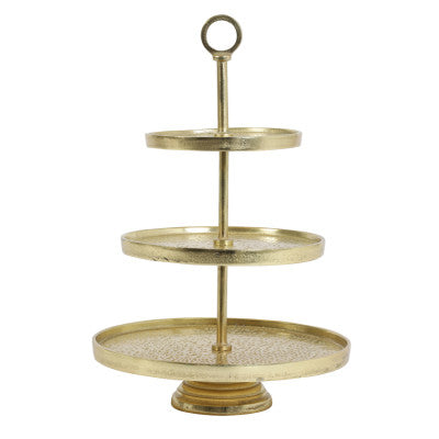 Lutek Gold Metal 3 Tier Display Unit