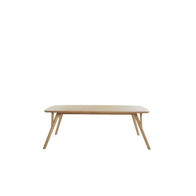 Quenza Natural Mango Wood Rectangular Dining Table 220cm
