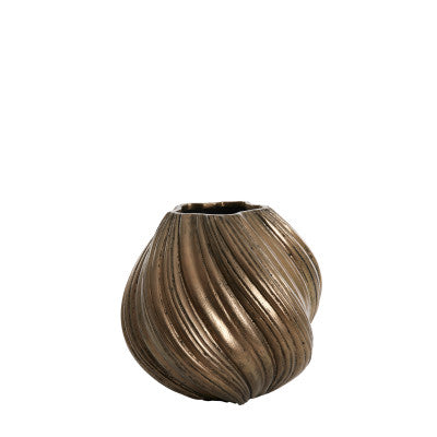 Yatung Antique Bronze Twisted Decorative Planter 48cm